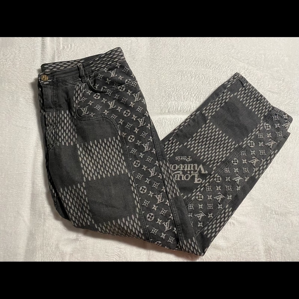 Louis Vuitton X Nigo Giant Damier Waves Pants